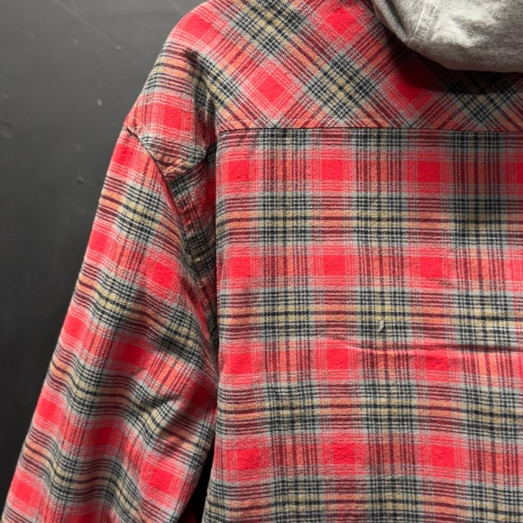 Vintage Oakley Flannel Lined Shirt with Hood - Picture 11 of 14